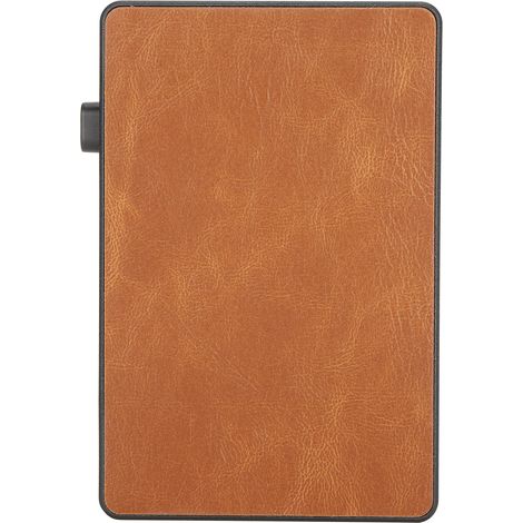 Porte-cartes de visite antivol RFID portable, étui anti-magnétique pour cartes de crédit et pièces d'identité, marron, taille X64A (1/5)