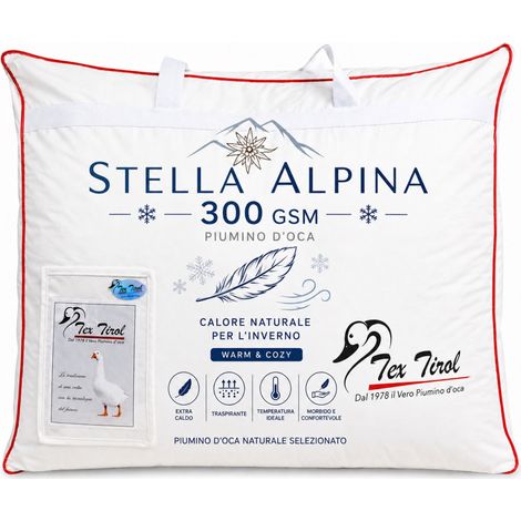 PIUMINO TEX TIROL © STELLA ALPINA WINTER 300 gsm. 100% PIUMINO OCA INVERNALE Cm. 155X200 (1/5)