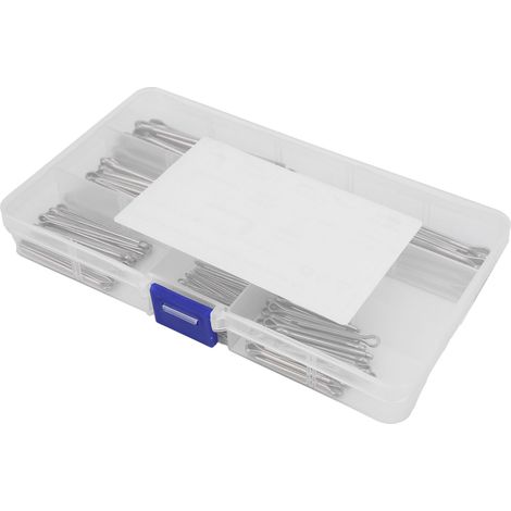 Packung mit 120 Edelstahl-Splinten, 6 verschiedene Größen, Universalclips für Kfz- und Heimwerkerbefestigungen (1/5)