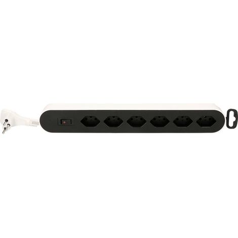 [NEUWERTIG] Max Hauri Ag 160033 Steckdosenverteiler Steckdosenleiste Weiß Schwarz Ch Stecker B-Ware