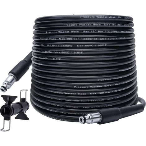 Tuyau haute pression 10 m 140 bar, compatible appareils Bosch, AR, Michelin, Stanley et Mac Allister (1/5)