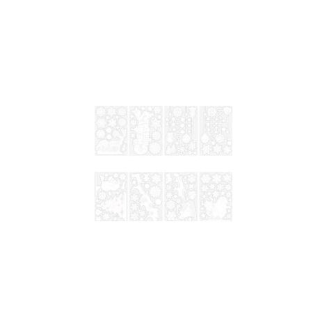 Stickers de fenêtre aux couleurs de Noël, stickers muraux flocons de neige blancs, décoration de fenêtre, stickers de fenêtre statiques sans couture (Type C) (1/5)