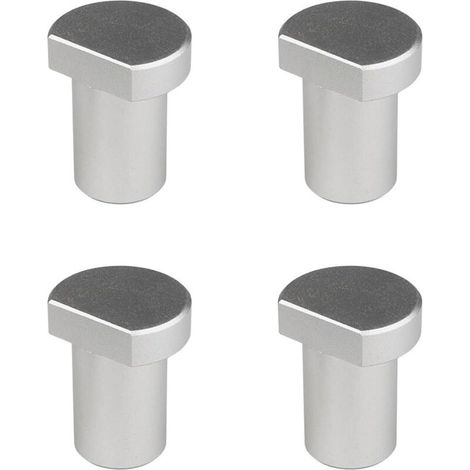 Lot de 4 Crochets de Banc pour Chien de 20 mm, en Alliage d'aluminium, butées de Banc pour Chien, Pince pour Rail en T, Outil d'établi de Travail du Bois, Accessoires de Banc de rabotage