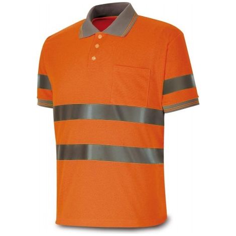 POLO ALTA VISIBILIDAD NARANJA FLUO T-L (1288PAVMCNF/L) - MARCA