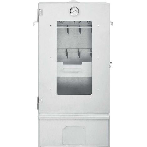 Maison Exclusive - Horno ahumador de barbacoa con mesa acero galv