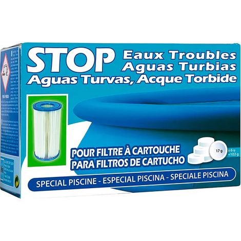 Floculant cartouche piscine gre satc6 6 comprimés 17g