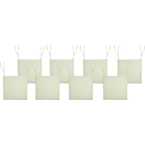 Gartenstuhlkissen 8er Set SASSARI PREMIUM 46 x 46 cm Hellgrün