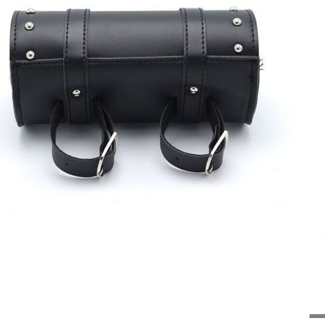 Motorrad-Satteltaschen, Werkzeugtasche aus Leder für Motorräder, Universal-Motorrad-Satteltaschen, Werkzeugset aus schwarzem Leder (1/5)