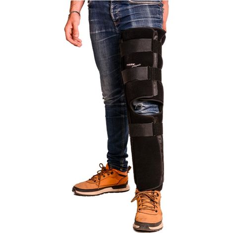 Genouillere immobilisation du genou attele de jambe 3 volets ajustable Taille - 4 (1/2)
