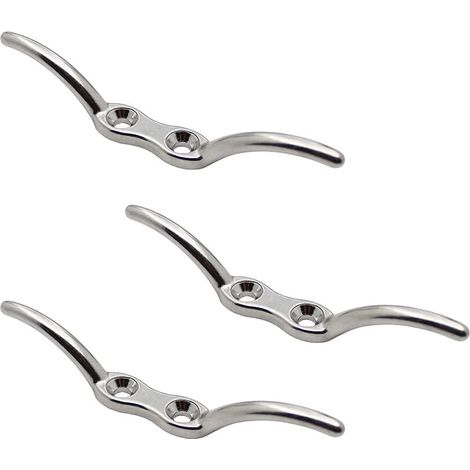 Lot de 3 taquets d’amarrage en acier inoxydable pour bateau, quai, yacht – DELKEVIC