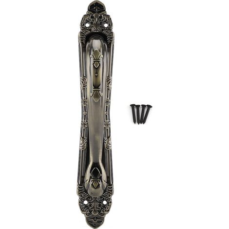 Poignée de porte de placard rétro vintage, bouton de meuble exquis (180 mm, bronze) (1/5)