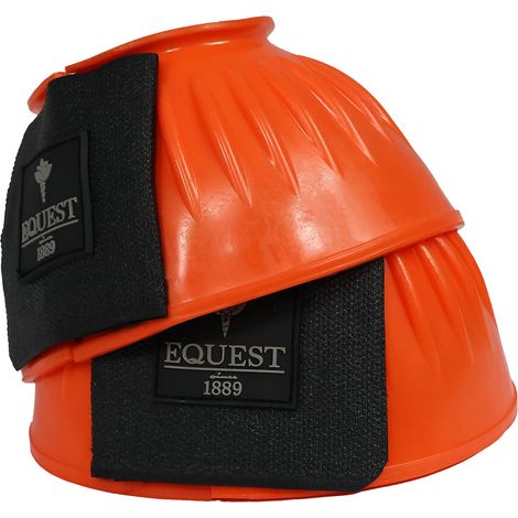EQuest Gummi Springglocke Color Catch für Pferde, 2er Set - Orange, M Vollblut
