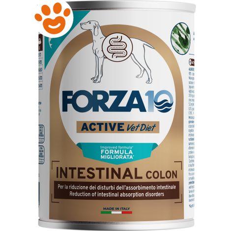Forza10 Dog Intestinal Colon Active Pesce - Lattina 390 Gr - Cibo Umido Cani