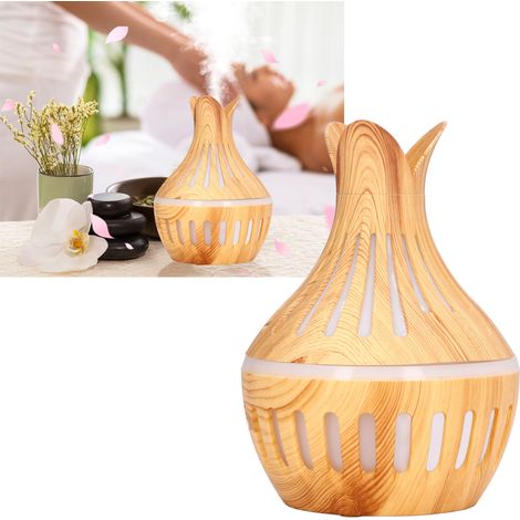 300-ml-Luftbefeuchter in Holzoptik, Aromatherapie-Luftbefeuchter mit integriertem Nachtlicht, Aromatherapie-Diffusor in Holzoptik, USB-betrieben (1/5)