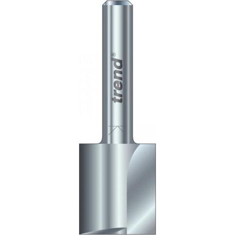 Trend 3/21 x 1/4 Inch HSS Two-Flute Cutter, 6.3mm Diameter x 28mm Length, Model TRE32114HS (1/3)