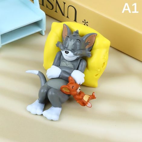 Ornement de voiture mignon en forme de chat, décoration de tableau de bord, figurine rêve amicale pour la voiture (1/5)