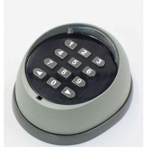 Clavier métallique pour ouvre-portes de garage, clavier à code tournant 433 MHz, clavier de haute qualité pour le contrôle d'accès aux portes de garage, noir et gris (couleurs aléatoires) (1/4)