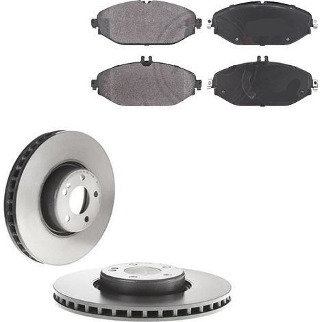 KIT FRENI ANTERIORI compatibile con MERCEDES-BENZ CLASSE E CABRIOLET (A238) - DISCHI + PASTIGLIE OEM: P 50 124 , P 50 120 / 25758 Z , 25759 Z , 25705 Z /SOSTITUZIONE DIRETTA/BASSA POLVERE/SILENZIOSO