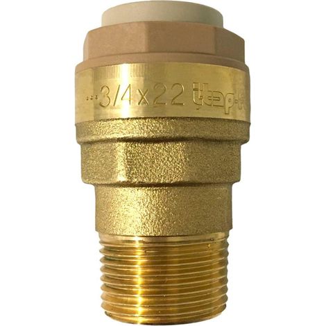 Raccord rapide 3/4'' pour tuyau cuivre et PER Ø 22 mm – Étanchéité avec bague en acier inox – Installation rapide sans outils – Itap (1/4)