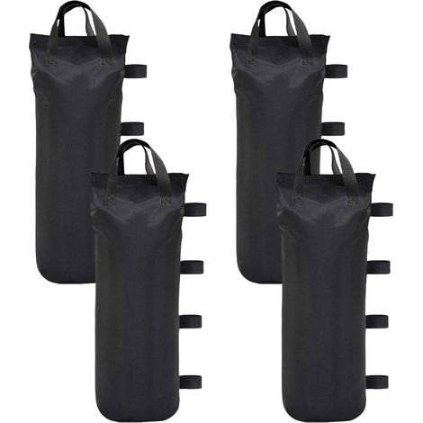 Lot de 4 sacs de sable pour tonnelle, sacs de sable pour tente, poids de qualité industrielle pour pieds de tonnelle, sacs de sable pour toutes les tentes dépliantes, auvent, terrasse extérieure (1/5)