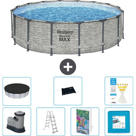 Bestway Steel Pro MAX Rund - 488x122 cm - 8-teilig S621