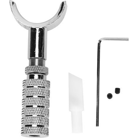 Set mit 2 manuellen Leder-Rotationsmessern mit weißer Keramikklinge, DIY-Schneidwerkzeug, 7 mm abgeschrägte Schneide (1/5)