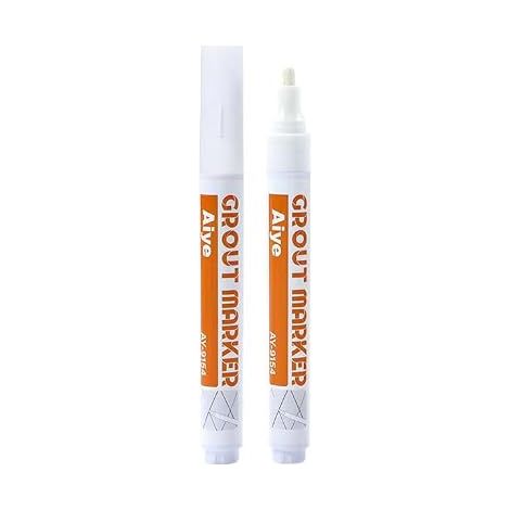 6 Pièces Stylo Joint Carrelage Blanc avec Pointe de Rechange, Stylo Rénover Joints Carrelage Salle de Bain Cuisine, Réparer Joints sans Truelle, Stylos Cache Joint Mur Sol (1/2)