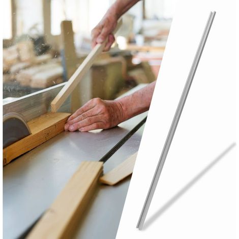 Rail de guidage en aluminium à rainure en T pour coupes d'onglet, outil de menuiserie sans glissement (800mm) (1/5)