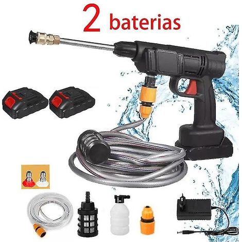 Lavage auto sans fil à haute pression, appareil de lavage auto rechargeable pour usage domestique, eau haute pression, machine de lavage auto rechargeable.