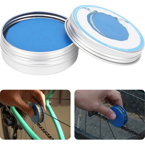 Nettoyeur de Chaîne Bicyclette avec Brosse et Lubrifiant Intégré - Kit Entretien Vélo Bleu (1/5)