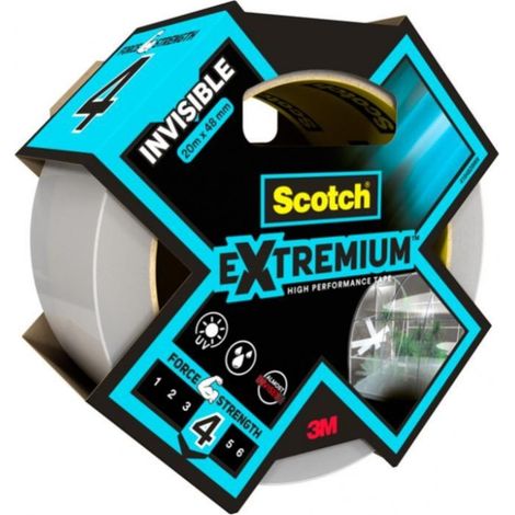 Klebeband 3m Extremium Invisible transparent 48 mm 20 m (1/4)