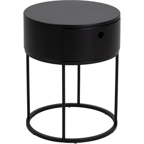 Table de chevet ronde de style contemporain - LILA (1/5)
