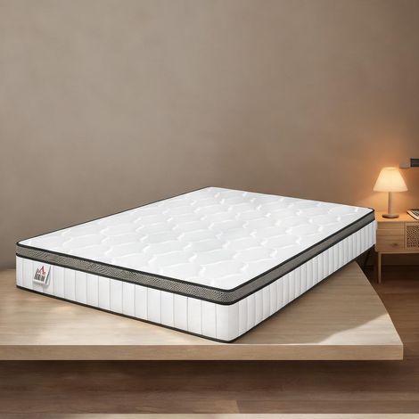 Matelas blanc 190 x 140 x 20 cm (1/5)