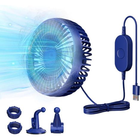 Ventilateur Rafraîchissant Auto Soufflerie Puissante À (1/5)