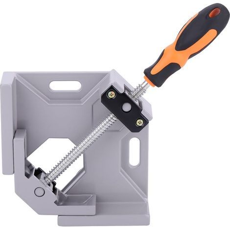 Single-handle 90° right-angle clamp, woodworking right-angle clamp with adjustable swing jaw, aluminum alloy wood clamping jig (1/5)