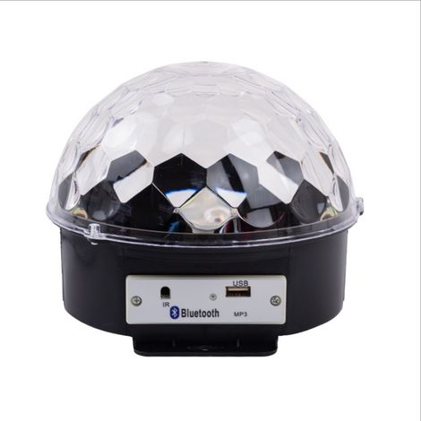 Lampe d'ambiance LED Bluetooth avec télécommande et lecteur MP3, effets disco et éclairage USB coloré