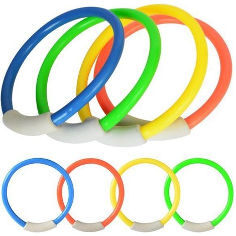 JSSEVN-Lot de 8 Anneaux de plongée pour Piscine, Jouets de plongée pour entraînement sous-Marin, Jouet de plongée pour Enfants, Jeux de Piscine (1/5)