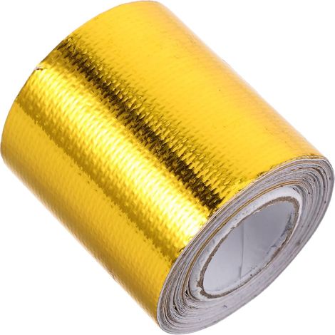 Ruban isolant thermique doré pour moteur et tuyaux d'échappement de (1/5)