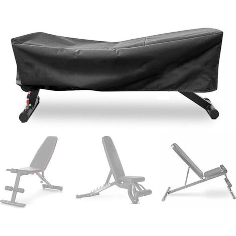 Wasserdichte Schutzhülle für Hantelbank - Verstellbare Hülle mit Kordelzug für Hantelbank, Trainingsstuhl, Fitnessgeräte (127x59x44 cm)