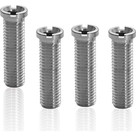 Schrauben für Spülbeckenabflussstopfen, 4er-Pack, 45 mm, Edelstahl (1/4)