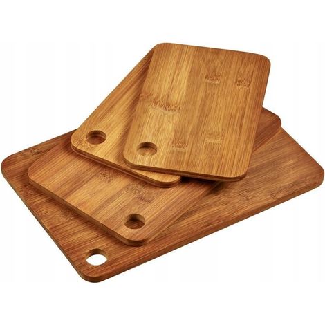 Kesper Set di taglieri in bambù scuro