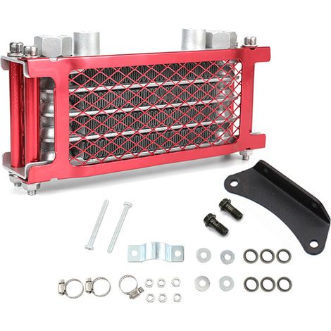 1 radiateur de refroidissement d'huile, pour moto et véhicules tout-terrain, filetage 12 x 2, réduction de température de 30 à 40 °C (1/5)