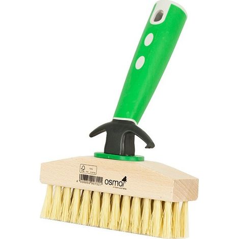 Brosse de nettoyage pour terrasse avec poignée