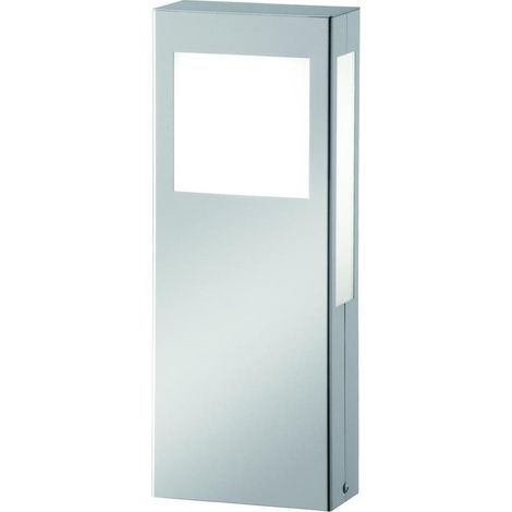 AquaPaulo Pollerleuchte, 18W, IP44, Kompaktleuchtstofflampe, 2G11, Edelstahl, edelstahl, Kunststoff opal (1/5)