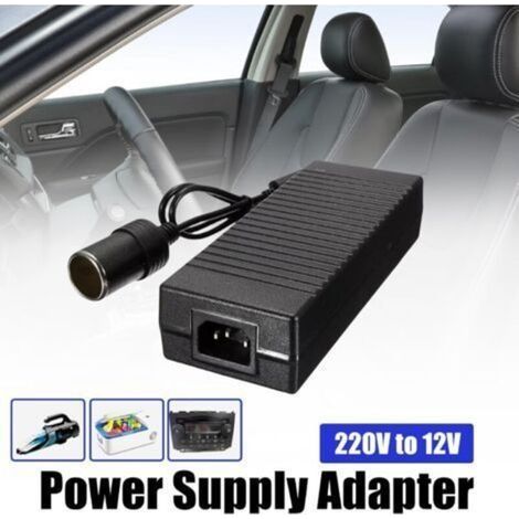 220V auf 12V Spannungswandler: 180W/15A Kfz-Netzteil, AC/DC-Netzteil mit Zigarettenanzünderstecker für Kompressorkühler und Autostaubsauger (1/3)