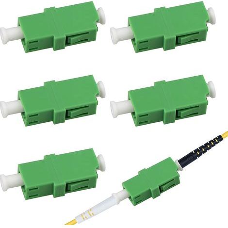 5-Piece Fiber Optic Adapter Set, LC/APC Connector, Metal Alloy, Low Attenuation, FTTH Network (1/5)