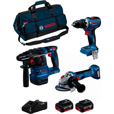 Bosch - Akku-Werkzeugset, 7-teilig, mit Akkus und Ladegerät 0615A50094