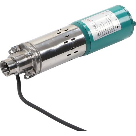 Pompe submersible solaire 24 V CC 260 W, profondeur de refoulement 40 m, moteur Ă balais en cuivre pour jardin (1/5)