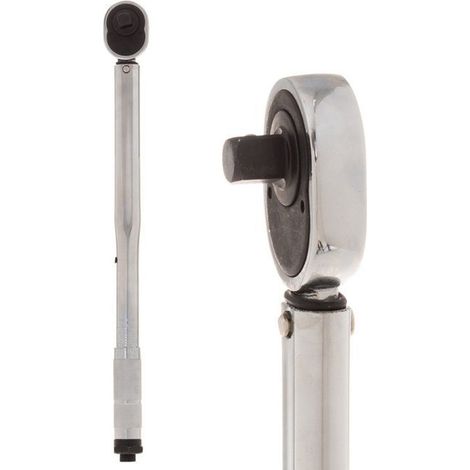 Chiave Dinamometrica 1/2" 28-210 nm in Acciaio 46 cm Regolabile in Continuo
