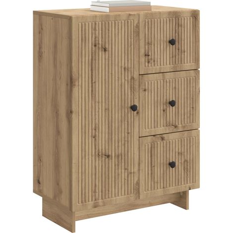 Maison Exclusive - Credenza con cassetto Rovere Artigianale 66 x 34,5 x 90 cm